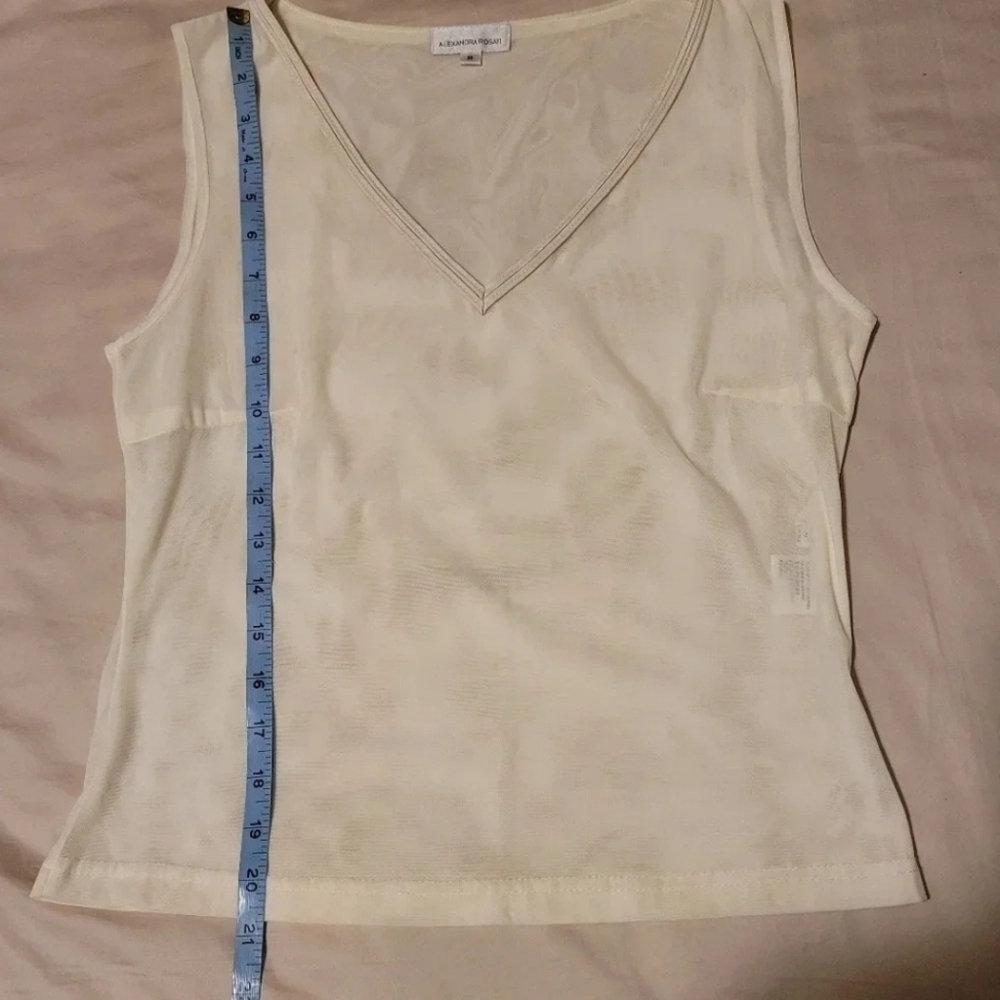 Alexandra Rosati sheer v-neck Size Medium - Picture 5 of 6
